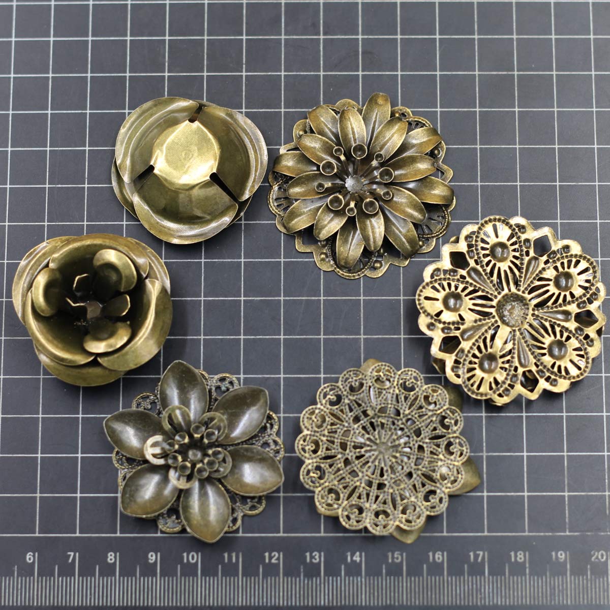 6 uds adornos combinación patr - Craft Embellishments reseña y precio