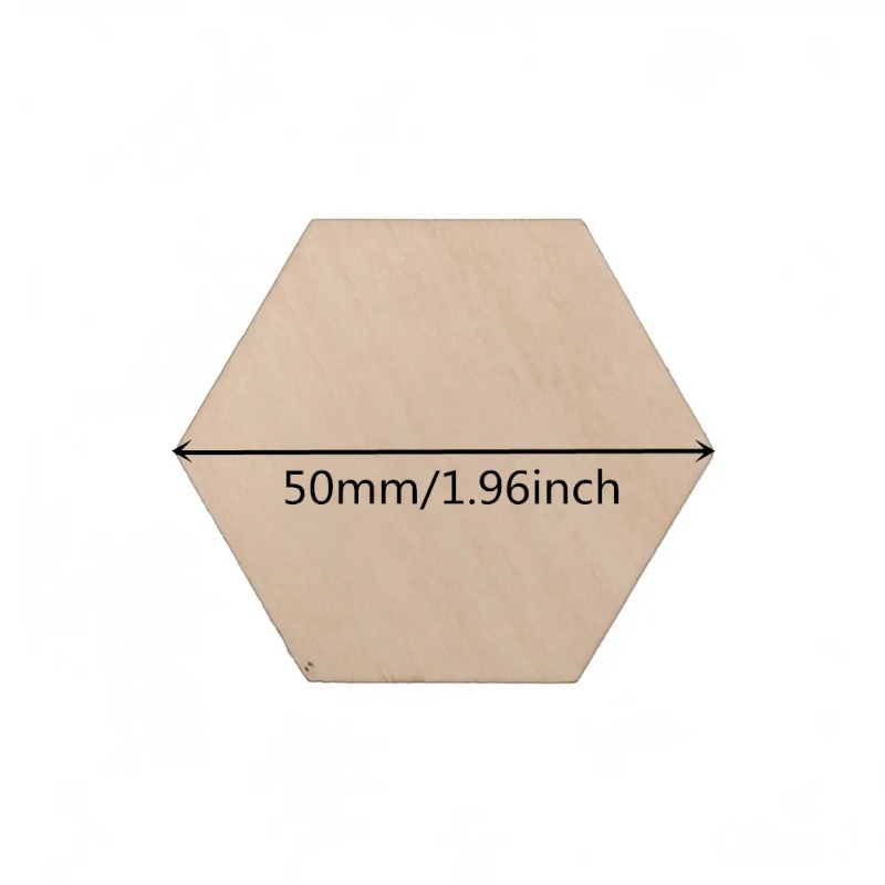 Rebanadas hexagonales de mader - Christmas Craft Embellishment reseña y precio