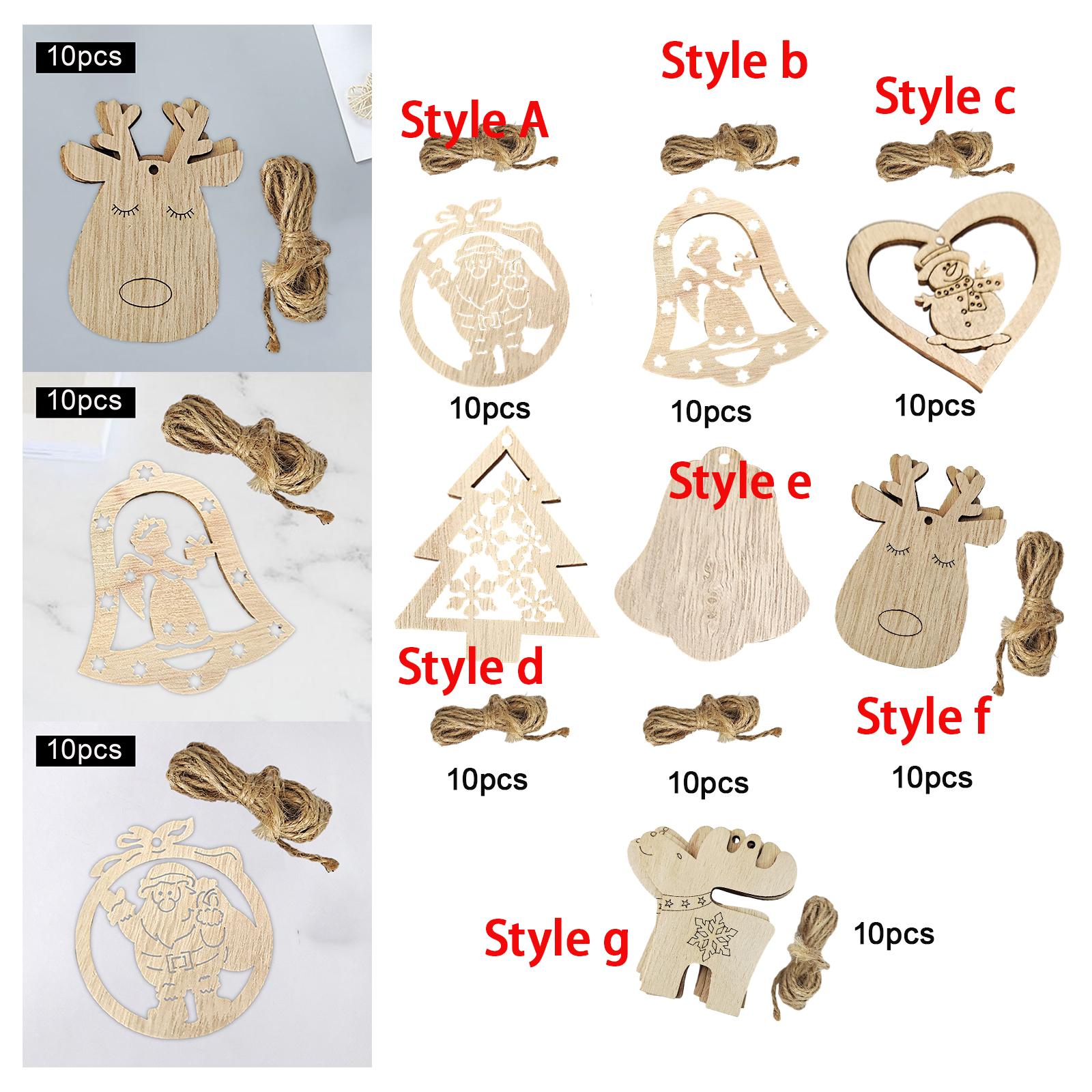 Cortes de Madera sin Acabado p - Christmas Craft Embellishment reseña y precio