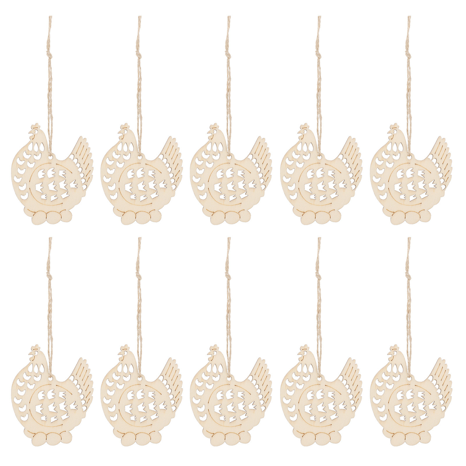 10 Piezas de Adornos Colgantes - Christmas Craft Embellishment reseña y precio