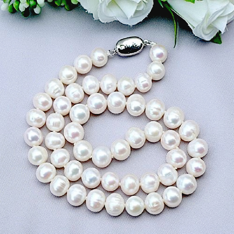 Gargantilla de plata de ley 92 - Pearl Trim Chain reseña y precio