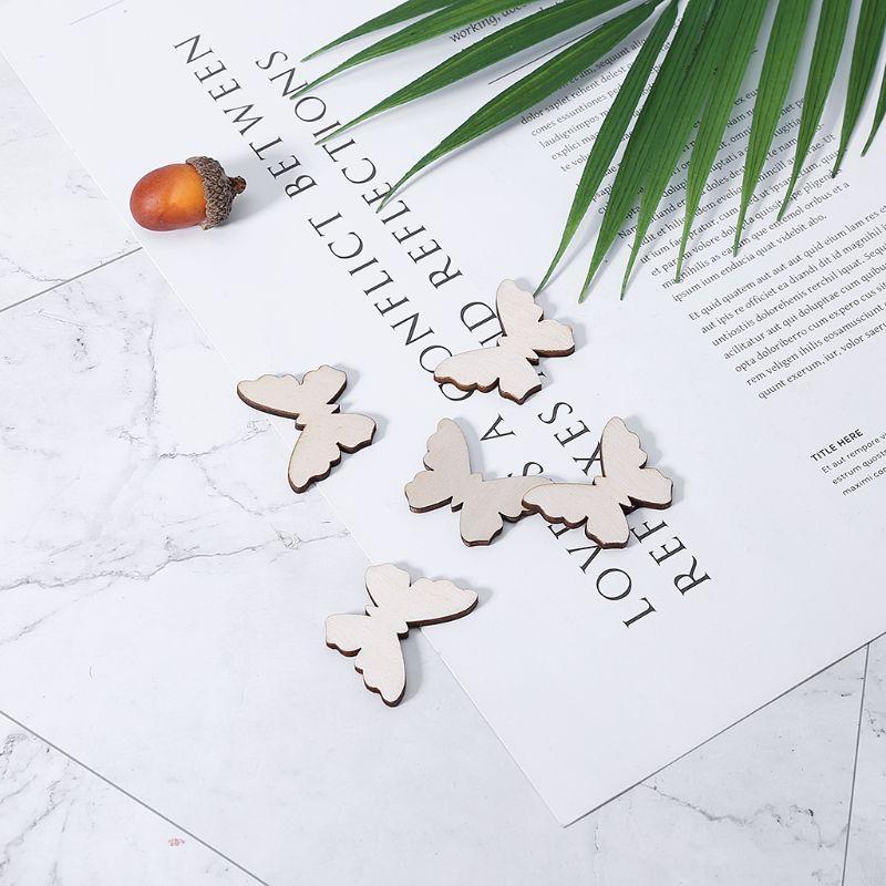 50 PCS para forma mariposa reb - Christmas Craft Embellishment reseña y precio