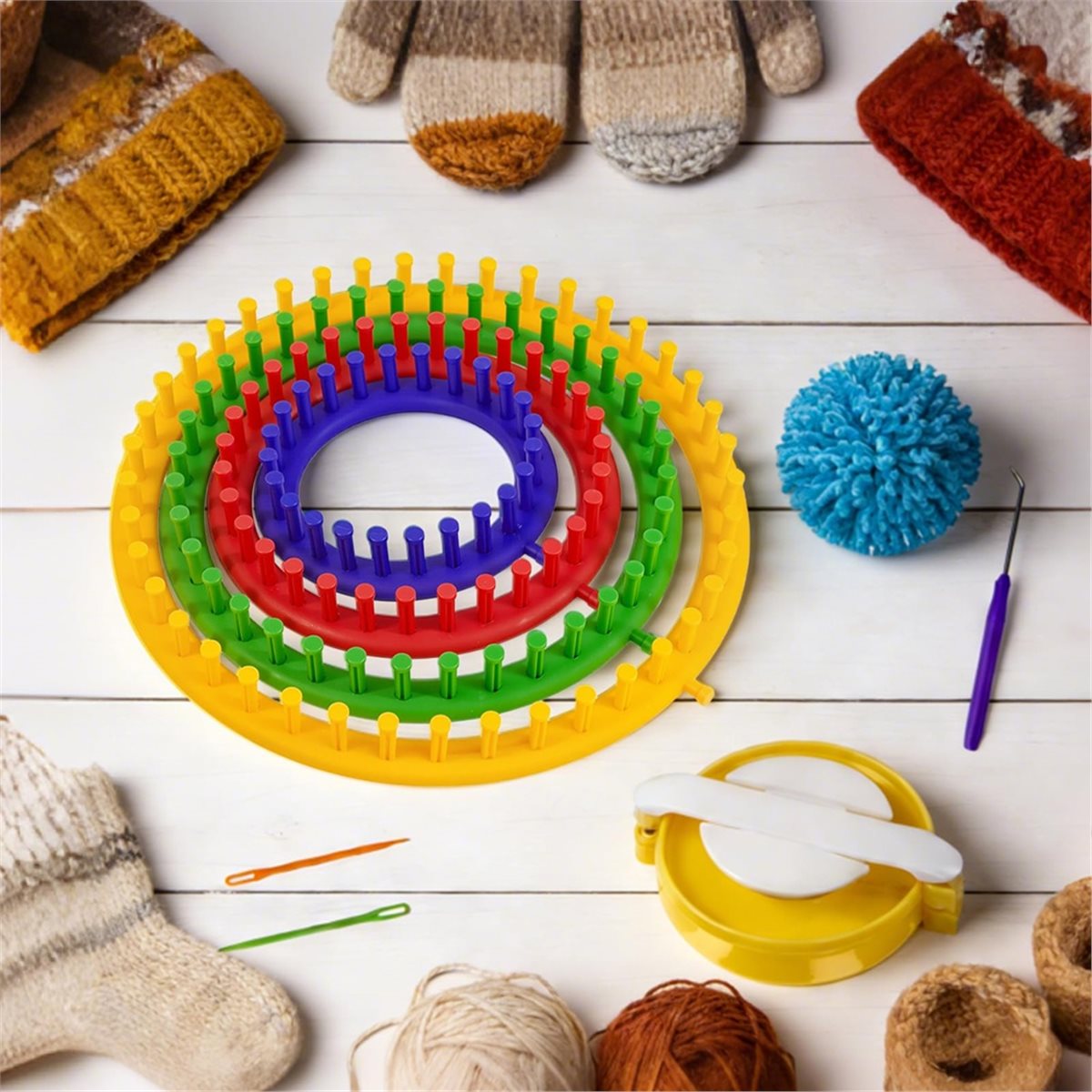 Kit de Tejido Ligero con Herra - Pom Pom Maker Tool reseña y precio