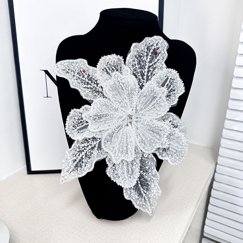 Aplique de cuello de flores co - Applique Patch Flower reseña y precio