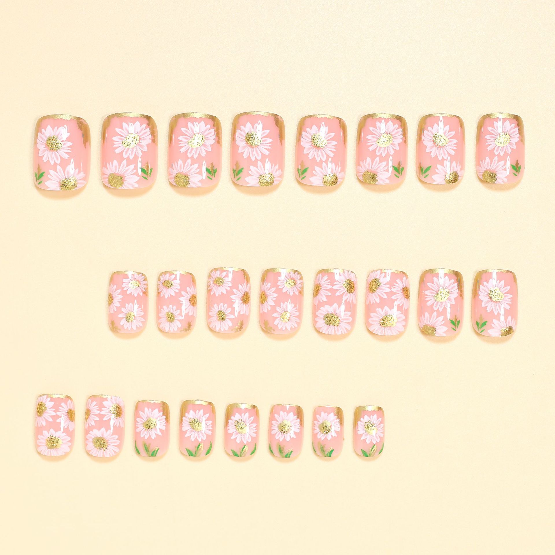 Uñas postizas cuadradas cortas - Embroidery Embellishments reseña y precio