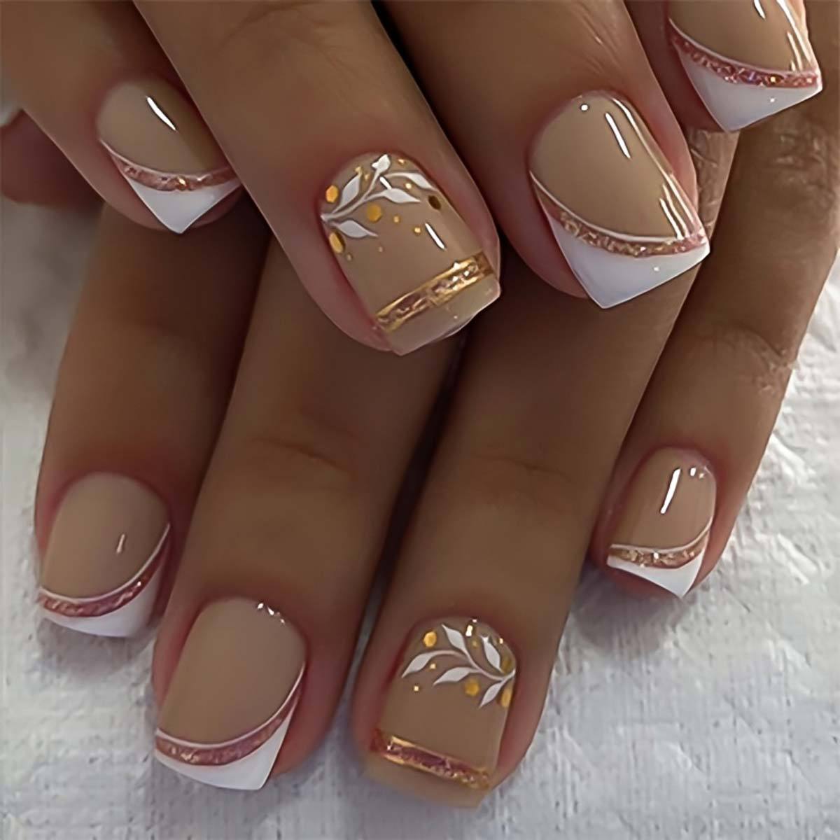 Uñas postizas cuadradas cortas - Embroidery Embellishments reseña y precio