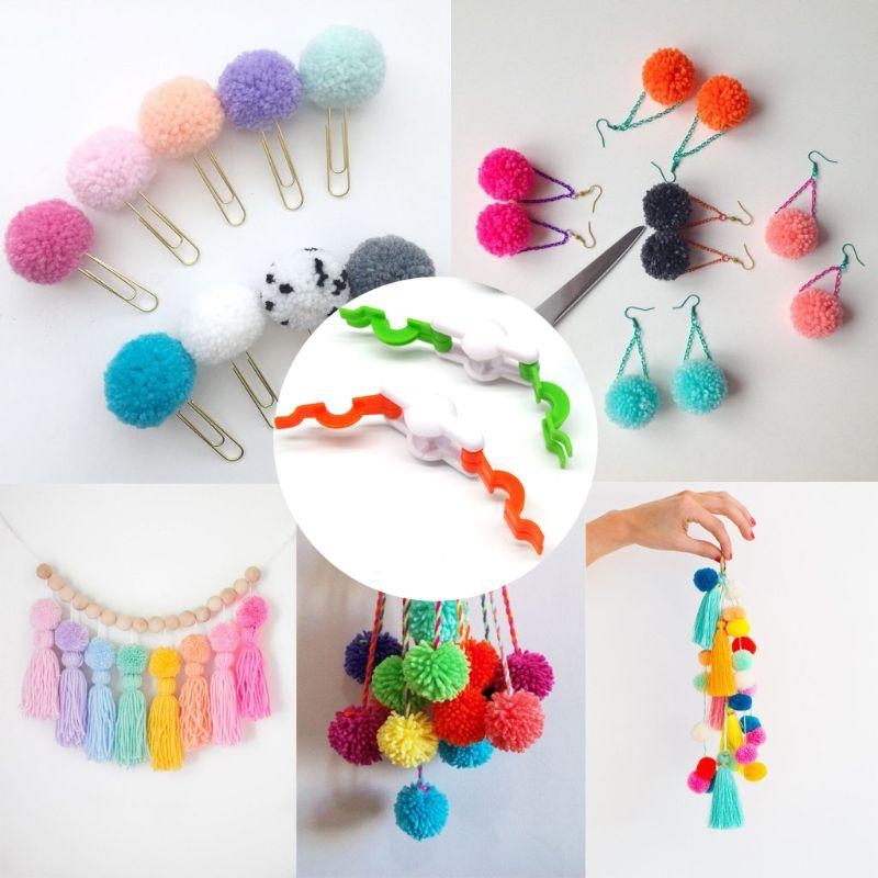 D8KF, 2 uds., fabricante pompo - Pom Pom Maker Tool reseña y precio