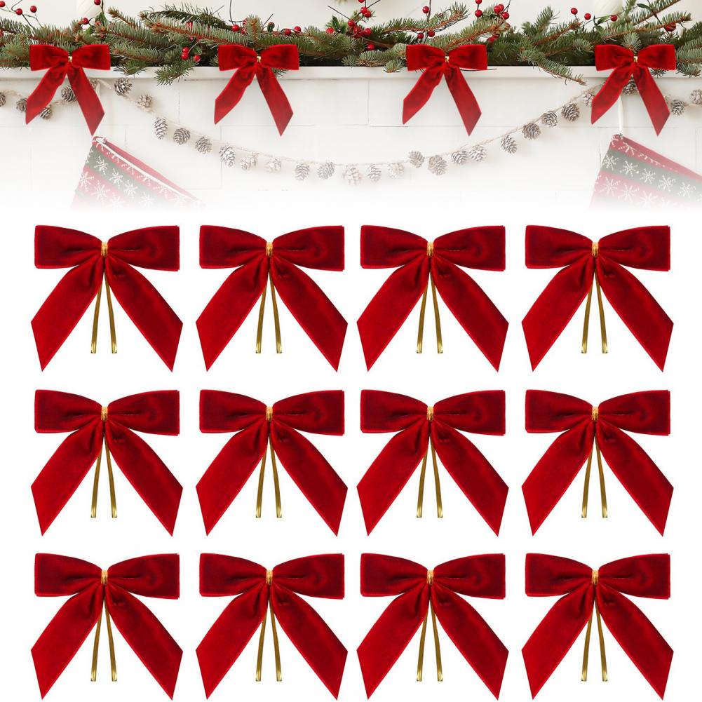 Lazo de Navidad de Terciopelo  - Christmas Craft Embellishment reseña y precio
