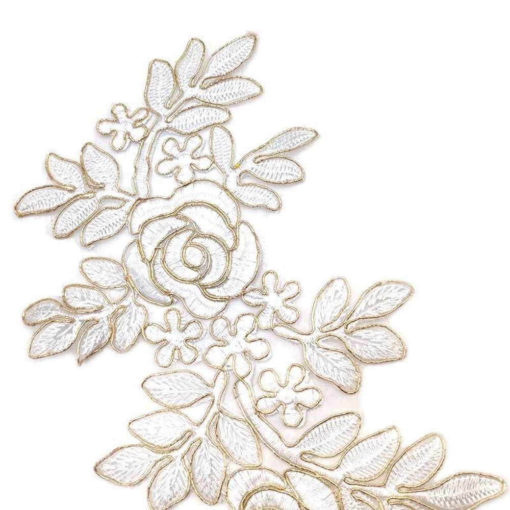 1 Par de Parches de Flores Bor - Applique Patch Flower reseña y precio