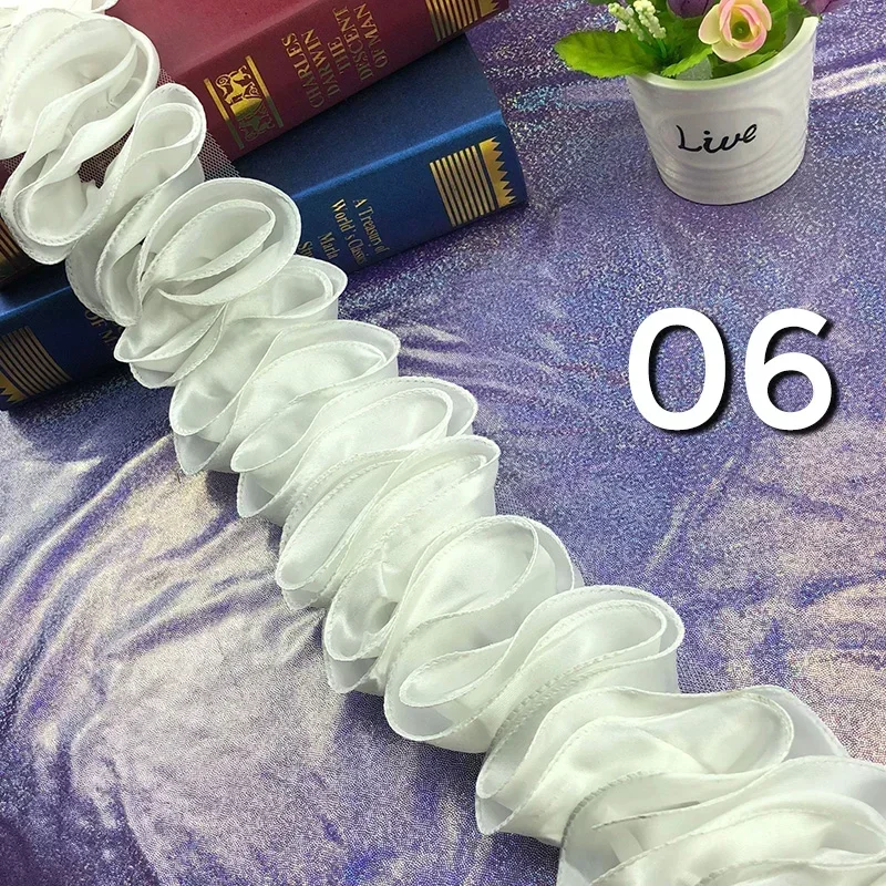 Adorno plisado con volantes de - Lace Ribbon Trim reseña y precio