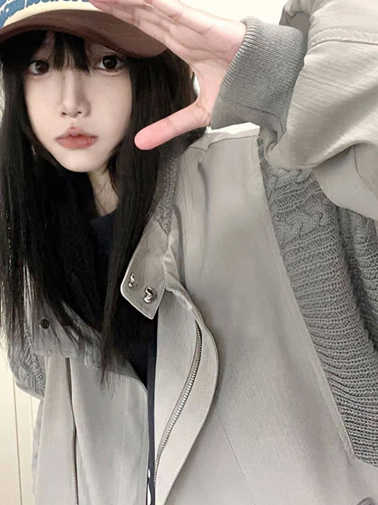 Chaquetas de béisbol coreanas  - Sequin Fabric Panel reseña y precio